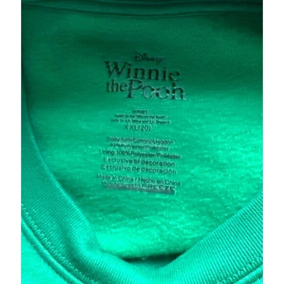 Winnie The Pooh Xmas Light-Up Green Sweatshirt Crewneck Holiday Tigger Pooh XXL - Picture 5 of 5